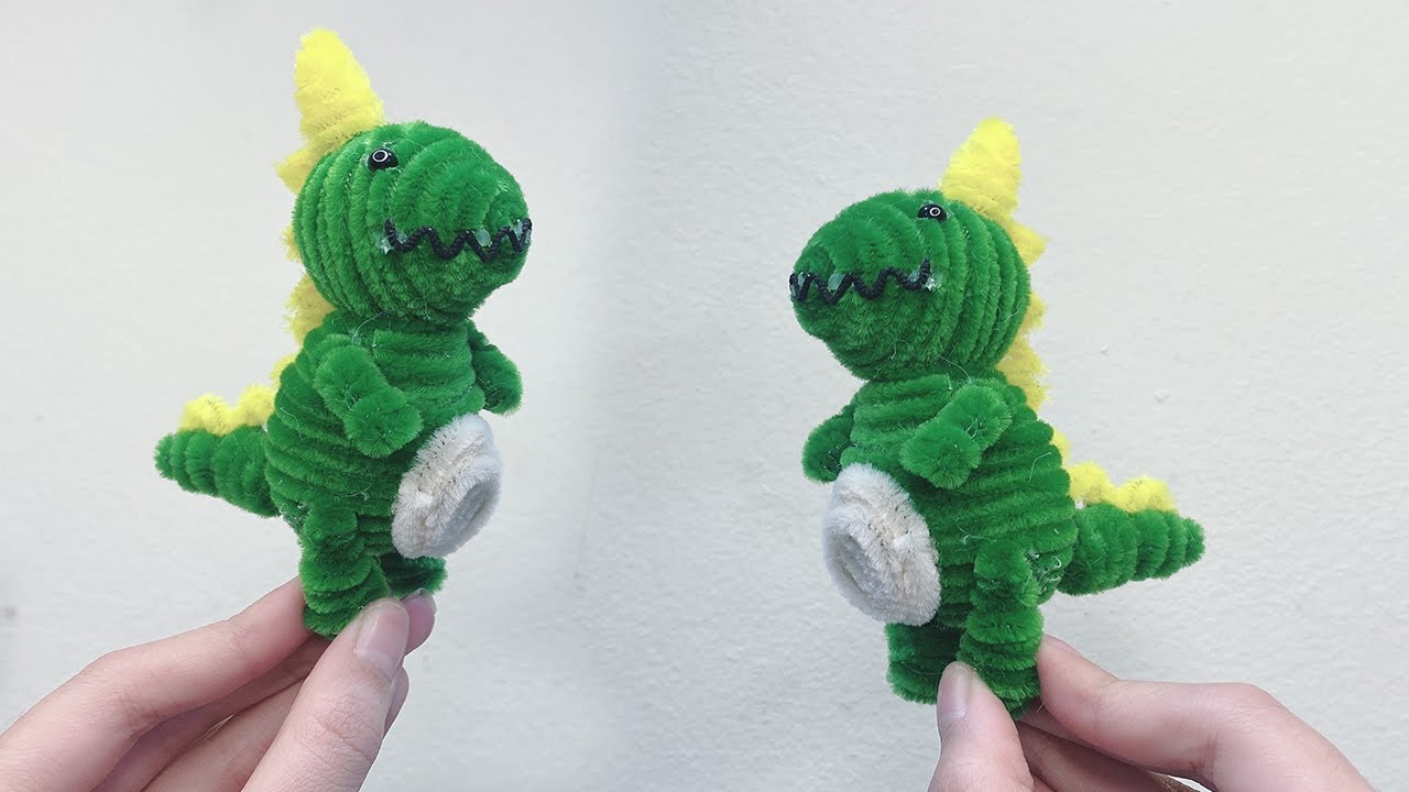 可愛い恐竜の作り方【モフモフモール】 - YouTube