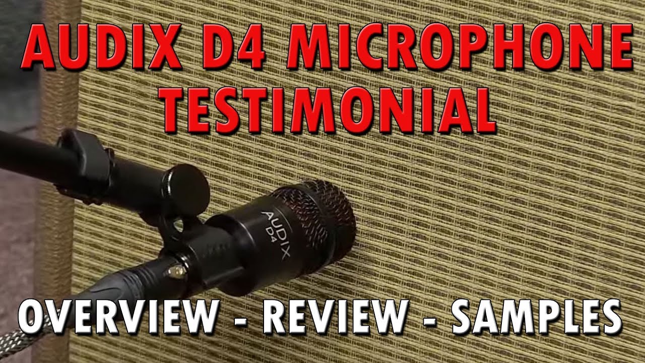 The Audix D4 -The Best Tom Microphone - Testimonial - Overview and
