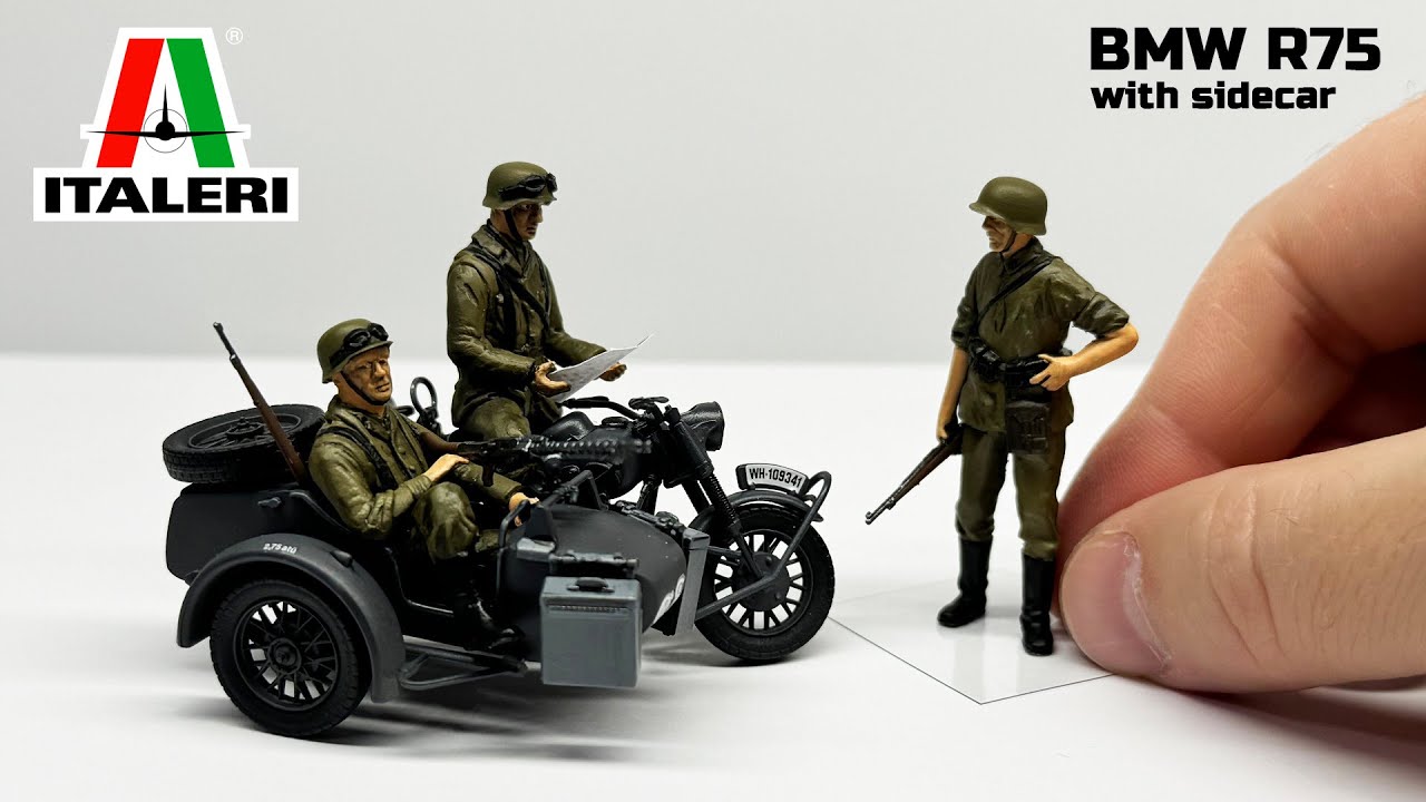 BMW R75 with sidecar | Italeri 1/35 - YouTube