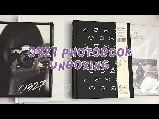 lisa 0327 photobook unboxing ☆ (volume 1, 2, 3, & 4) - YouTube