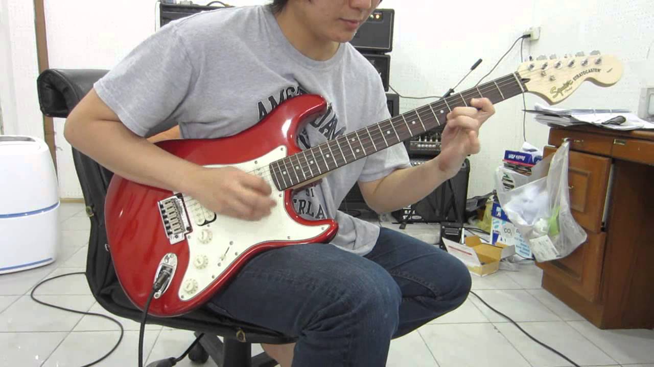 Squier Standard Stratocaster H S S Guitar - YouTube
