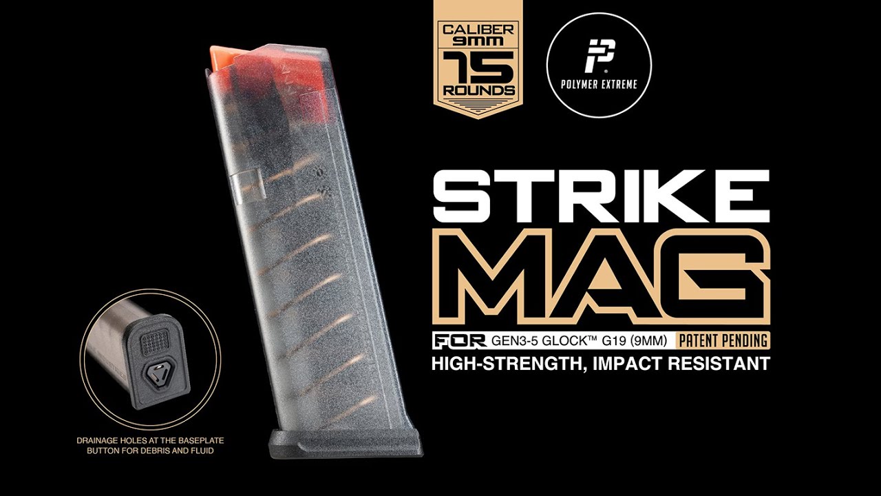 Strike Magazine for GLOCK® G19 (9mm) (1-pack) or (5-pack)