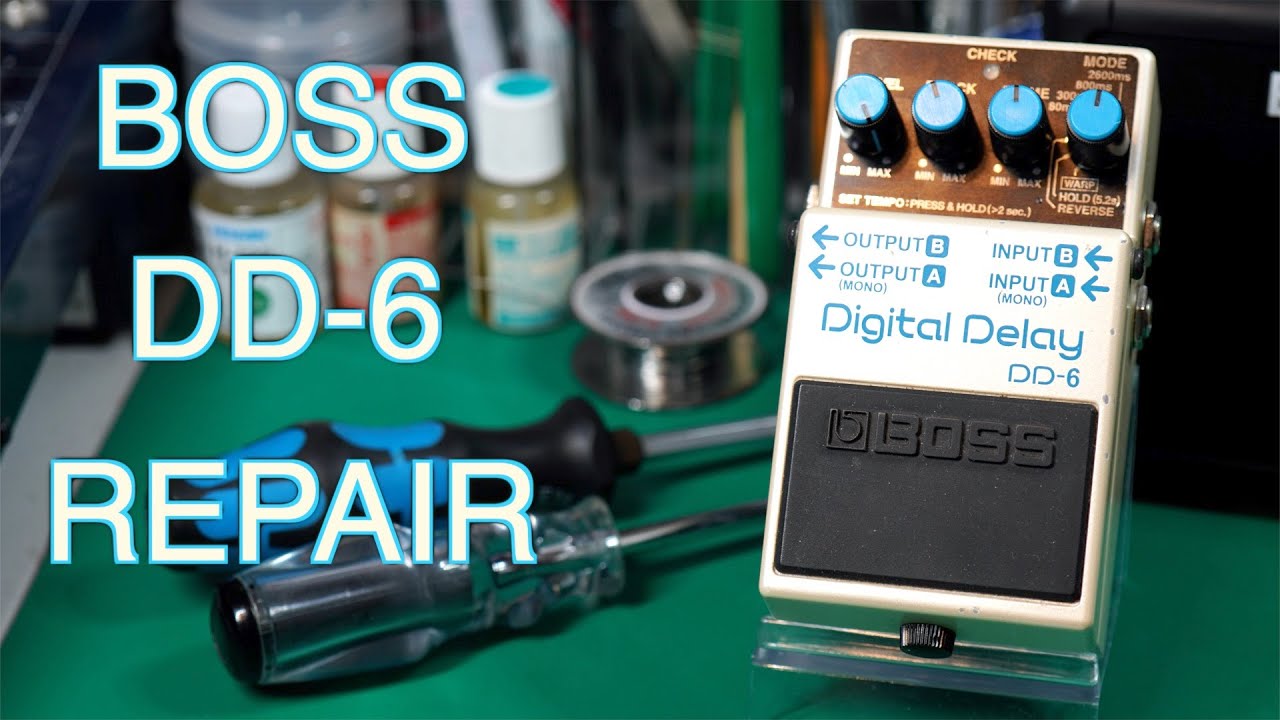 GUITAR EFFECTS PEDAL]Repair BOSS DD-6 Encoder damage Noise