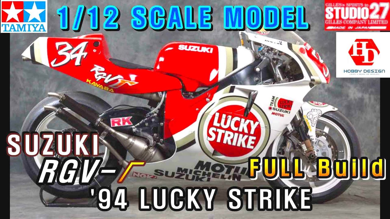 1/12 TAMIYA SUZUKI RGV-Γ 500 '94 LUCKY STRIKE with detail-up set