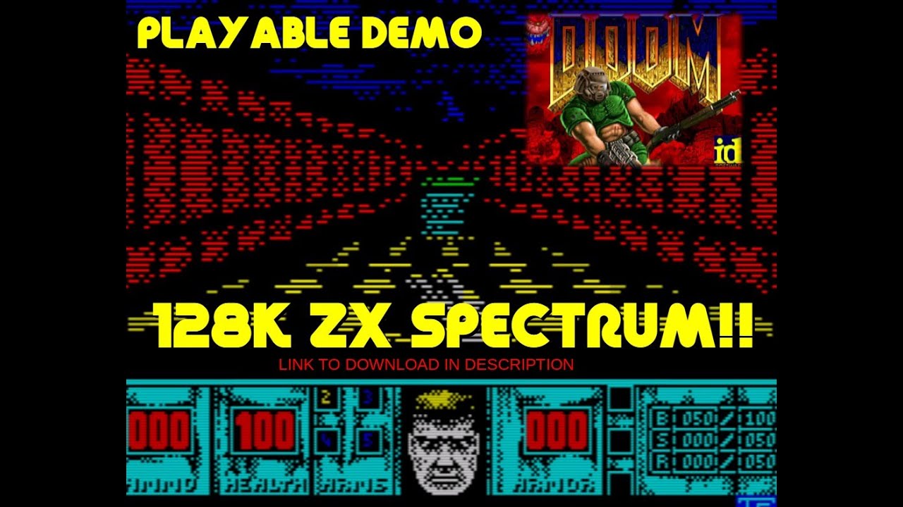 ZX Spectrum 128k - DOOM Demo (2023) - YouTube