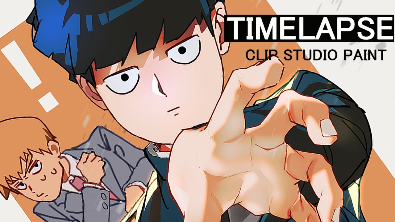 モブサイコ100｜影山茂夫】イラストメイキング｜タイムラプス