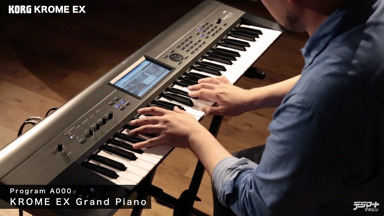 KORG KROME EX reviewed by Tetsuya Hirahata - YouTube