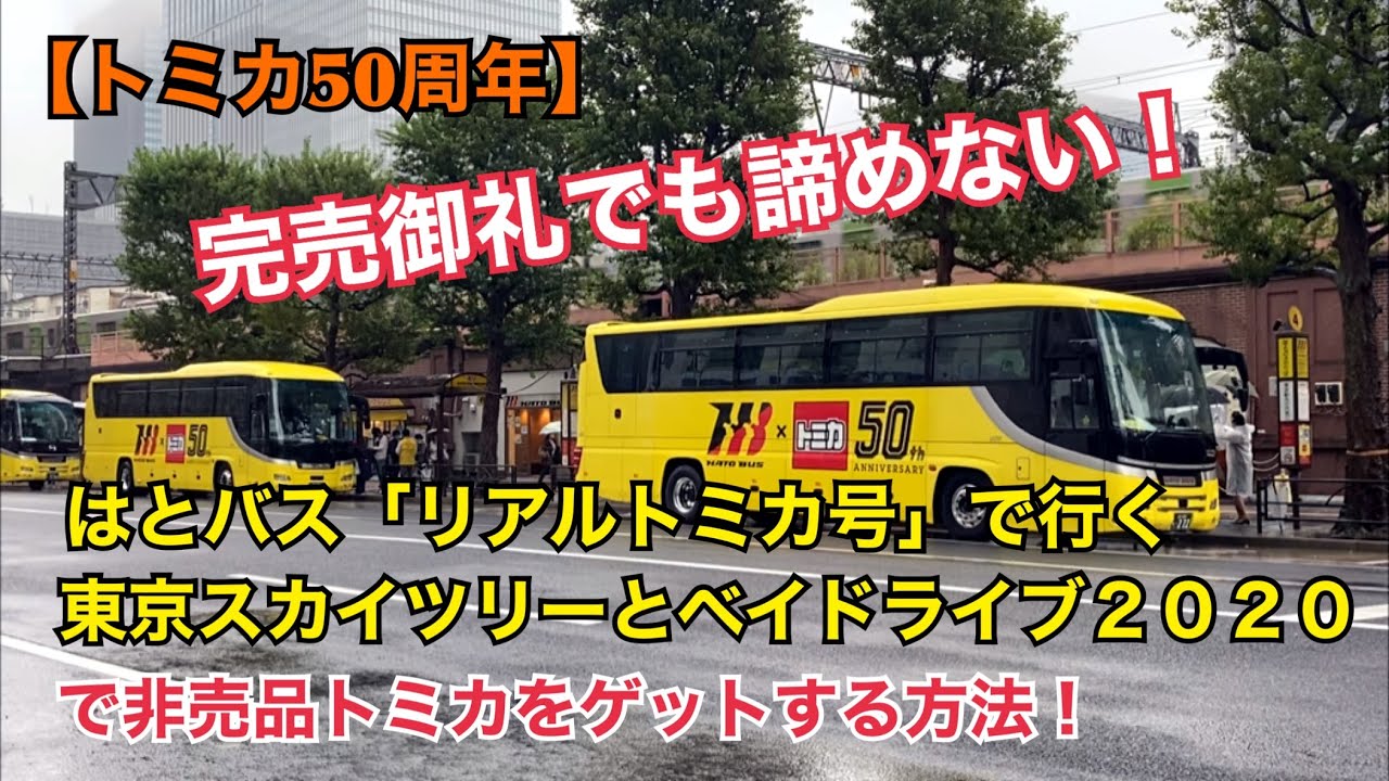 トミカ50周年】完売御礼でも諦めない！はとバス「リアルトミカ号」で