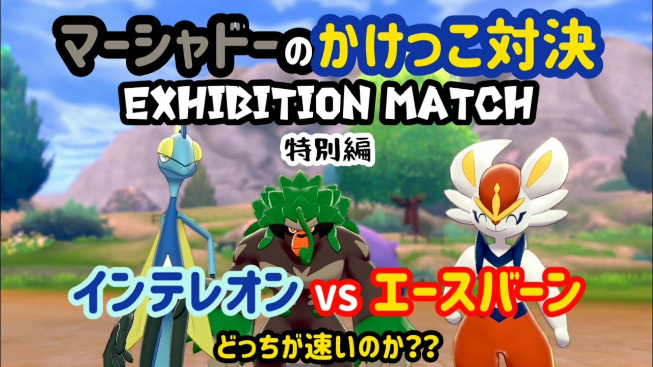 インテレオンVSエースバーン 特別編 【マーシャドーのかけっこ対決