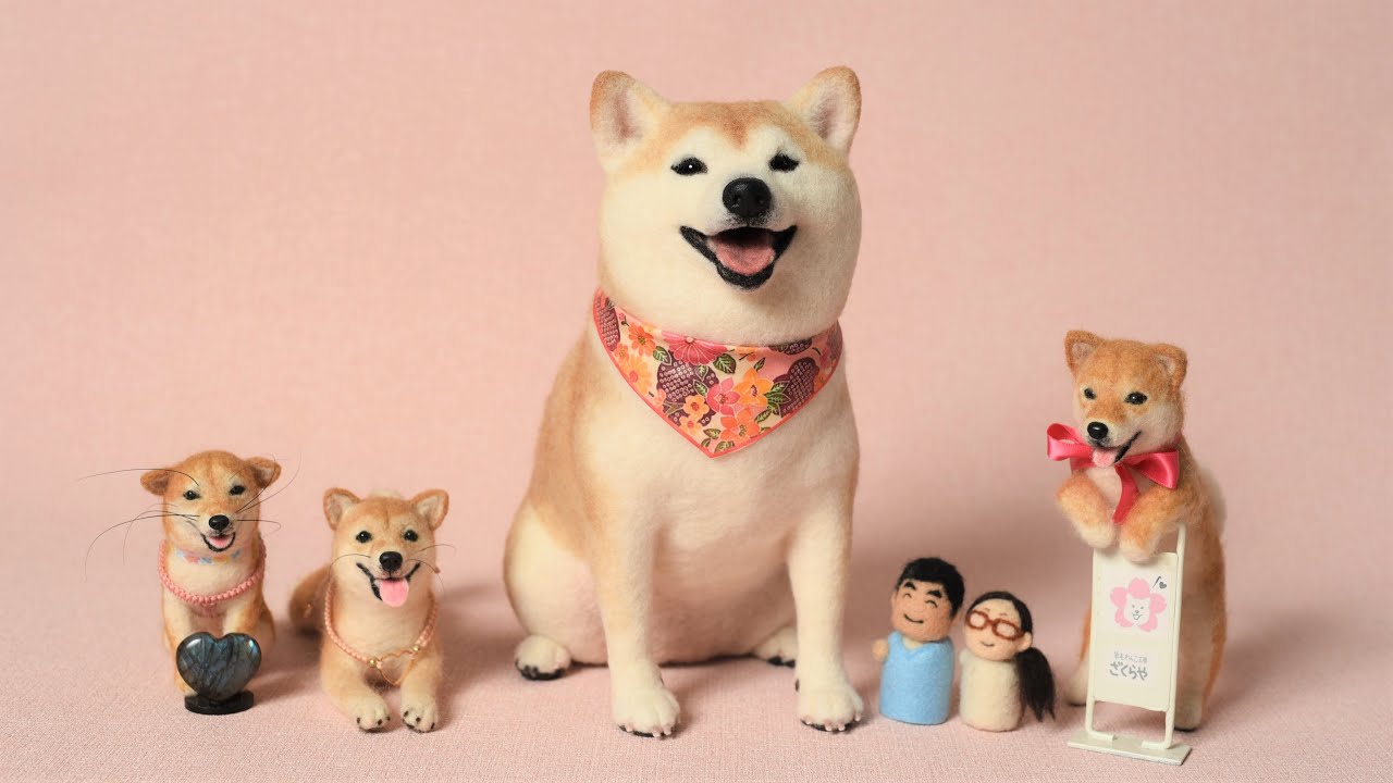 初めまして♪羊毛フェルト柴犬作家 ざくら子です🌸 - YouTube