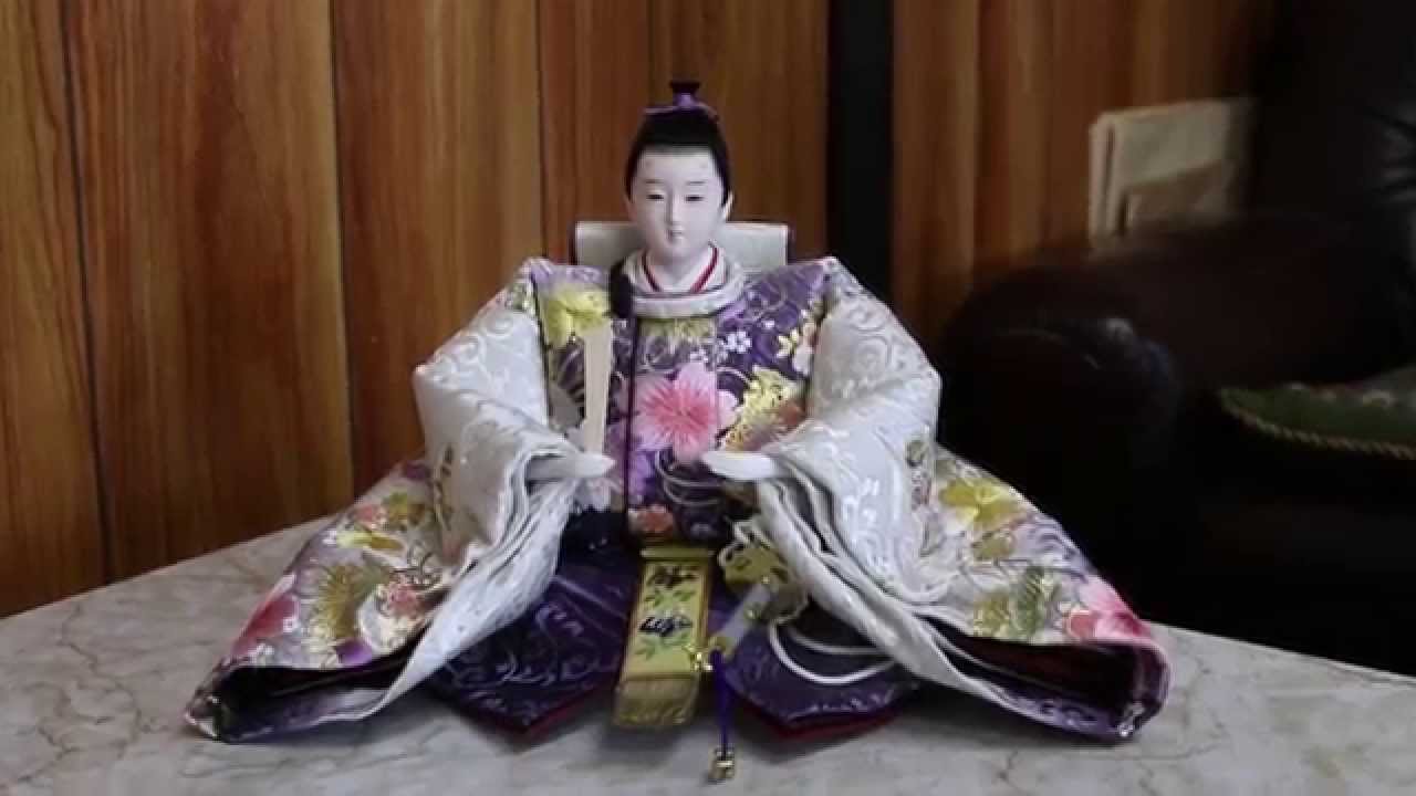 雛人形 お内裏様(お殿様)の尺をまっすぐ持たせる方法 - YouTube