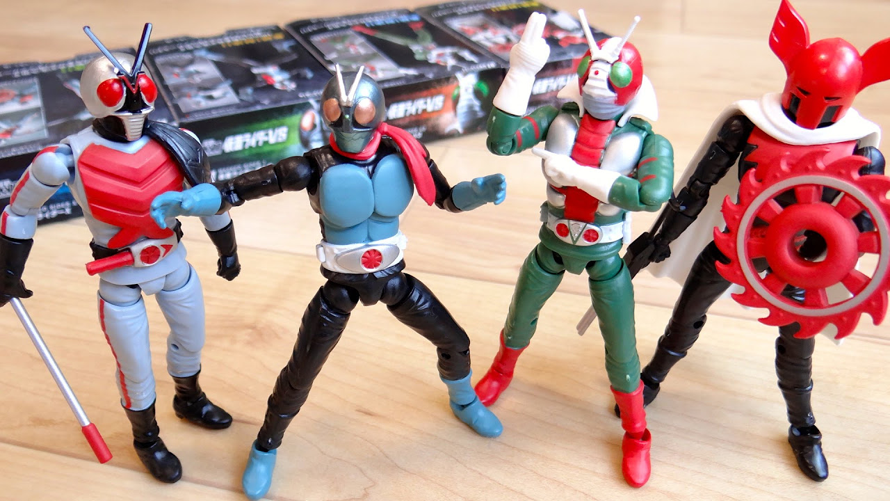 Beyond candy toy level!? SHODO Kamen Rider VS All 4 types Old No