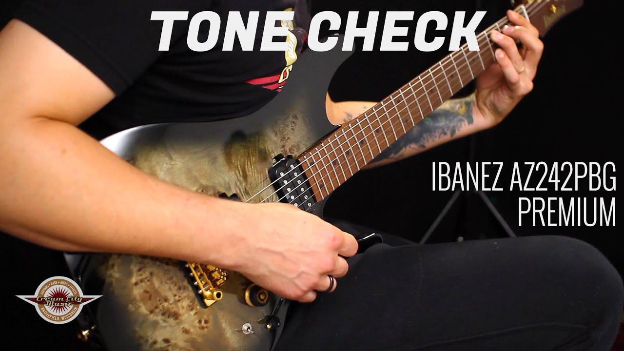 TONE CHECK: Ibanez AZ242PBG Premium Electric Guitar Demo | No