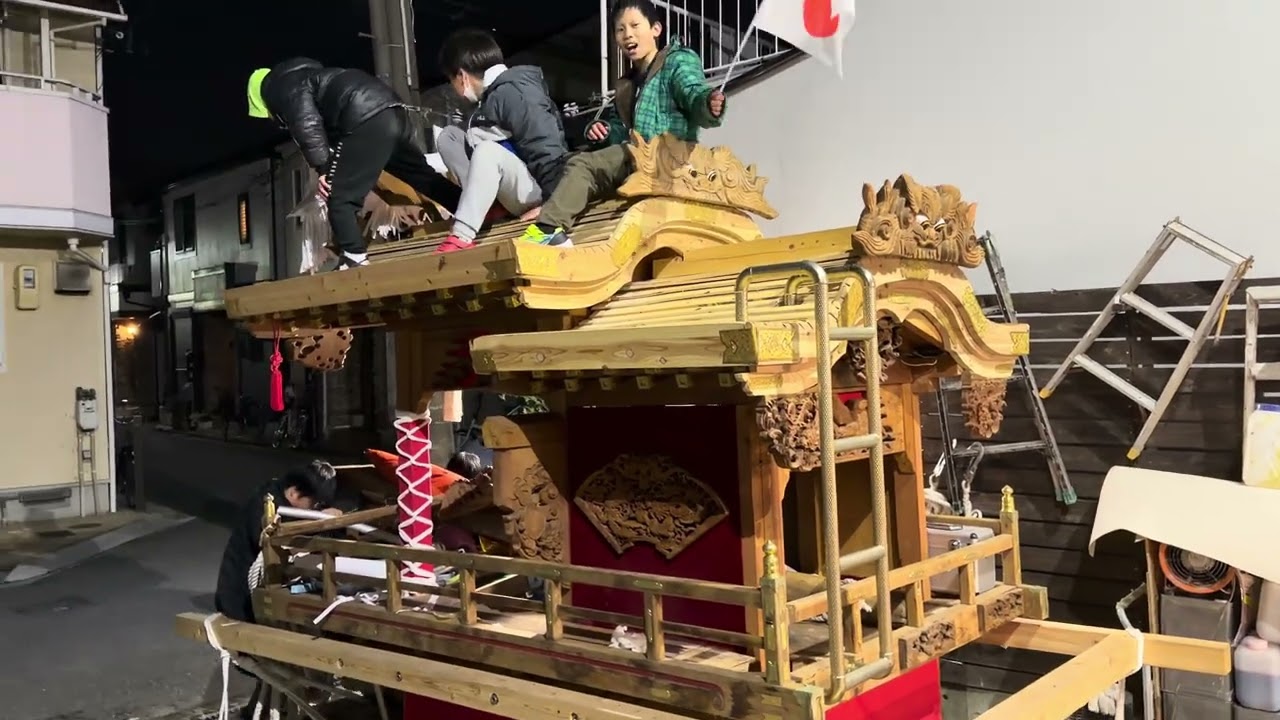 ミニだんじり久しぶりに動かしてみた今津だんじり‼️ - YouTube