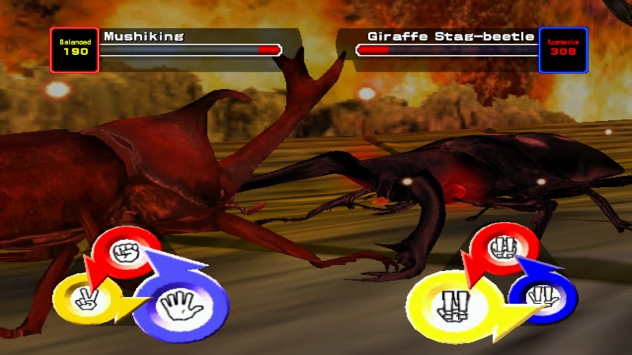 甲虫王者ムシキング - ムシキングVsギラファノコギリクワガタ(強さ300