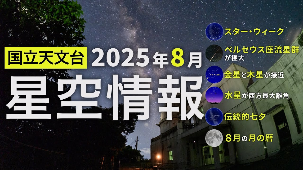 August 2025 Starry Sky Information (Star Week / Perseid Meteor