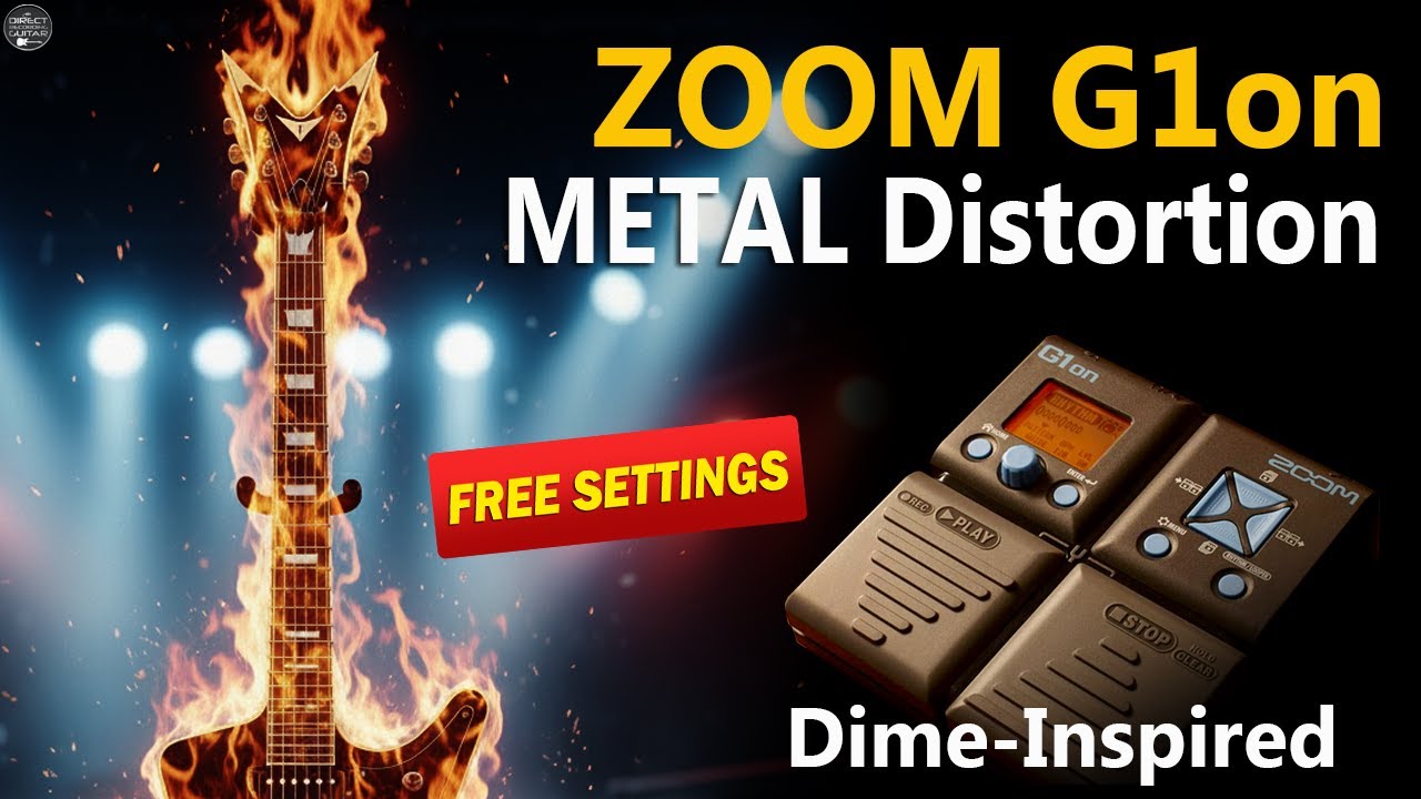 ZOOM G1on METAL Dime-Inspired FREE Settings - YouTube