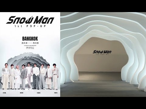Snow Man Pop-Up Store in Bangkok」ツアー - YouTube