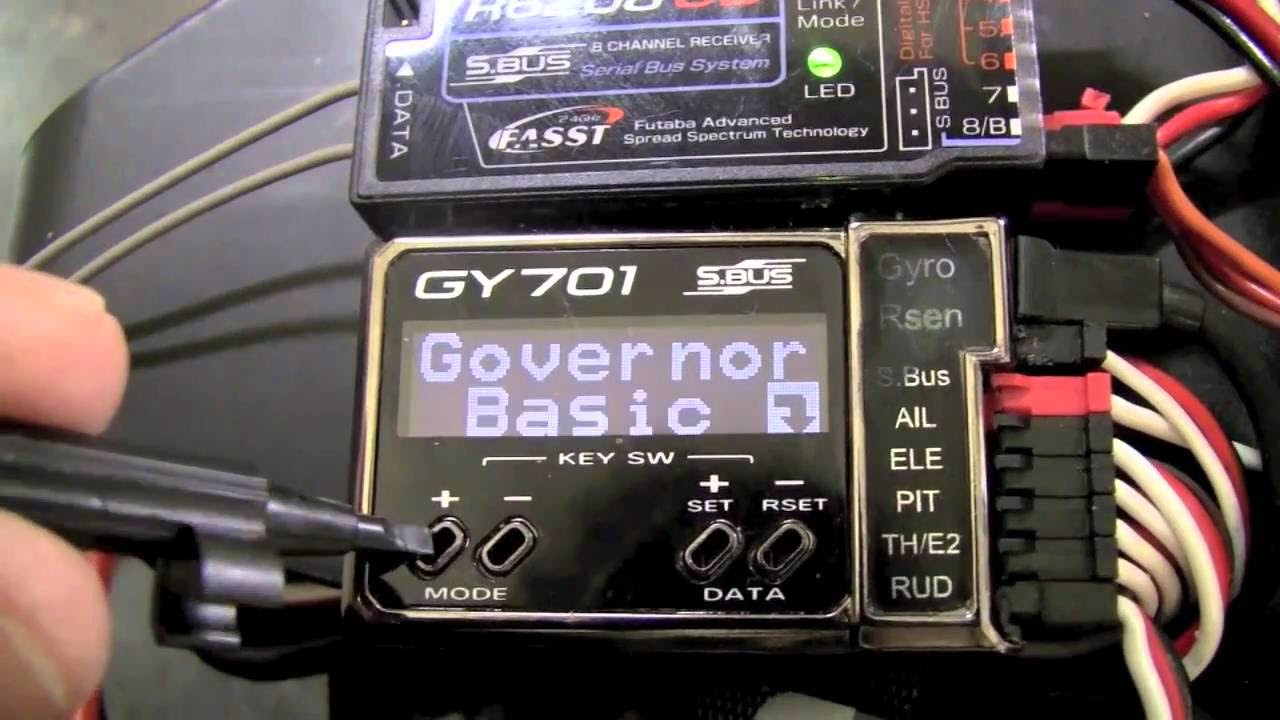 Bobby Watts Demonstrates How to Set Up the Futaba CGY 750