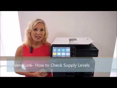 VersaLink - How to Check Supply Levels - YouTube