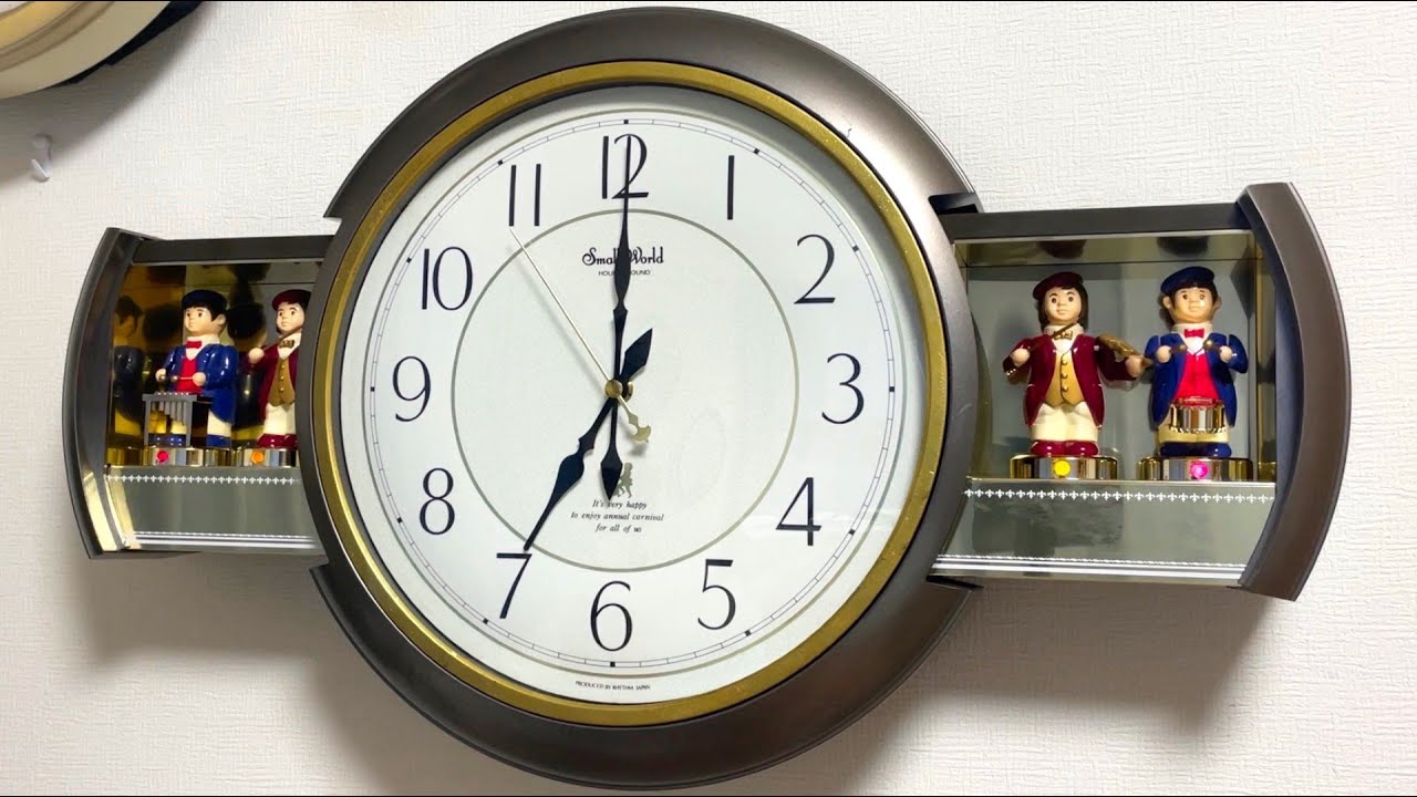 RHYTHM Small World Masic Motion clock (4MH638RH08) - YouTube