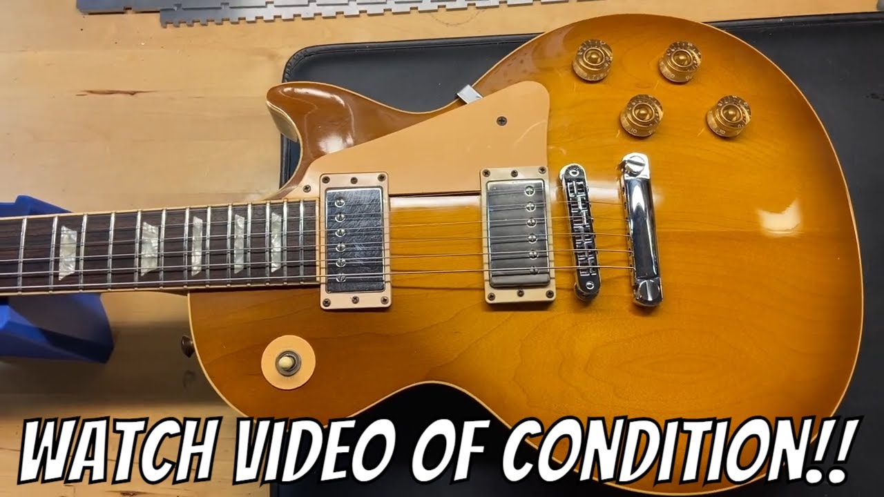 1998 Gibson Les Paul Standard Honey Burst - YouTube