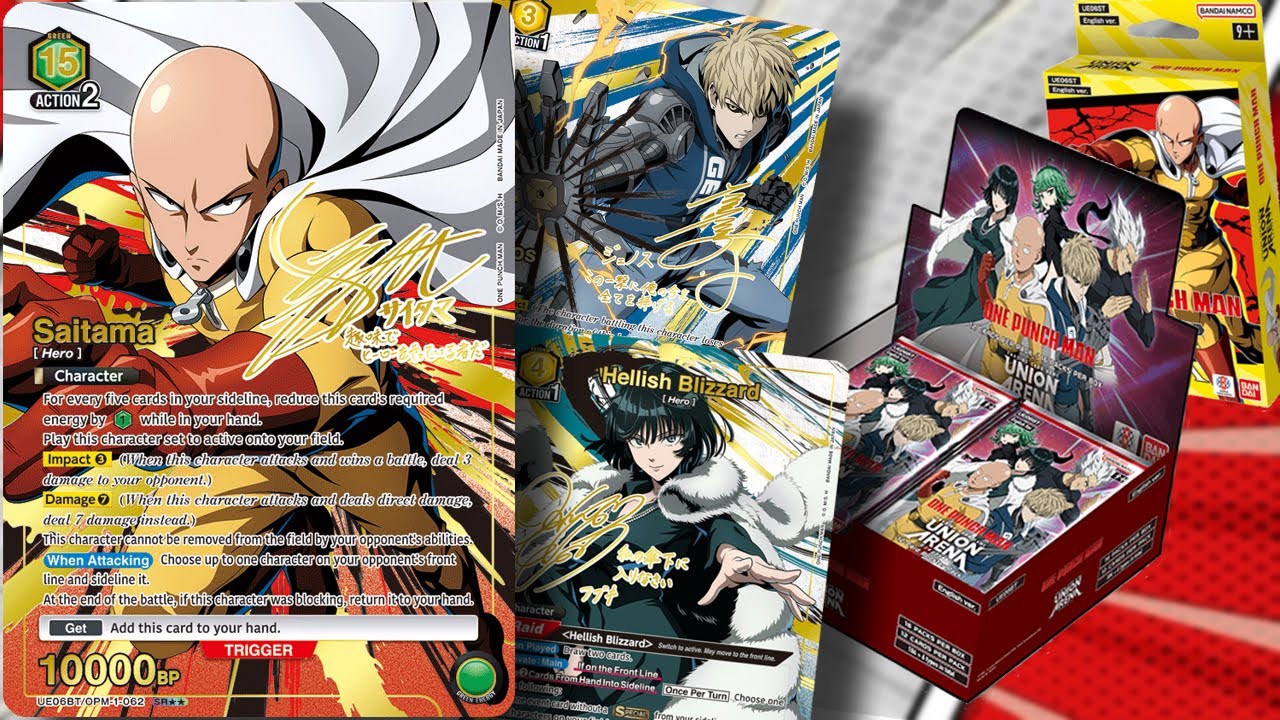 FINALLY PULLED A SIGNATURE! One Punch Man TCG Box Opening (Union