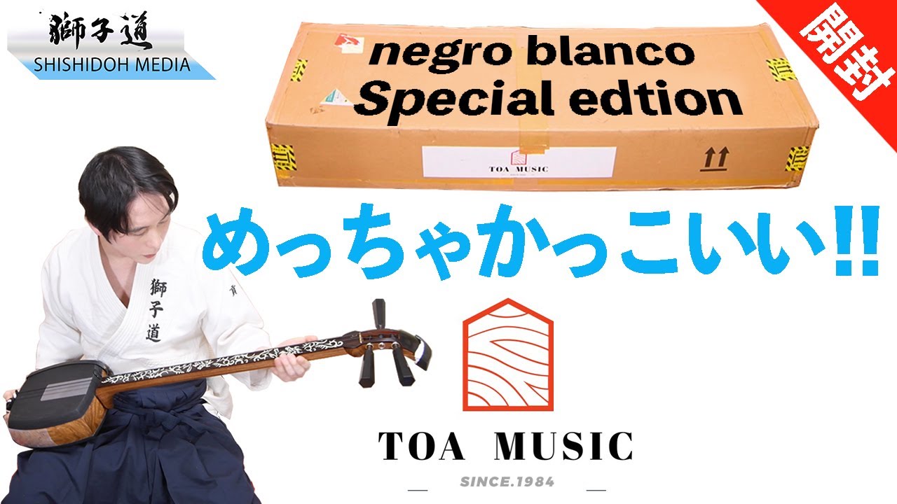 Illuminating Tsugaru Shamisen! Negro Swing Model Lion! Unboxing