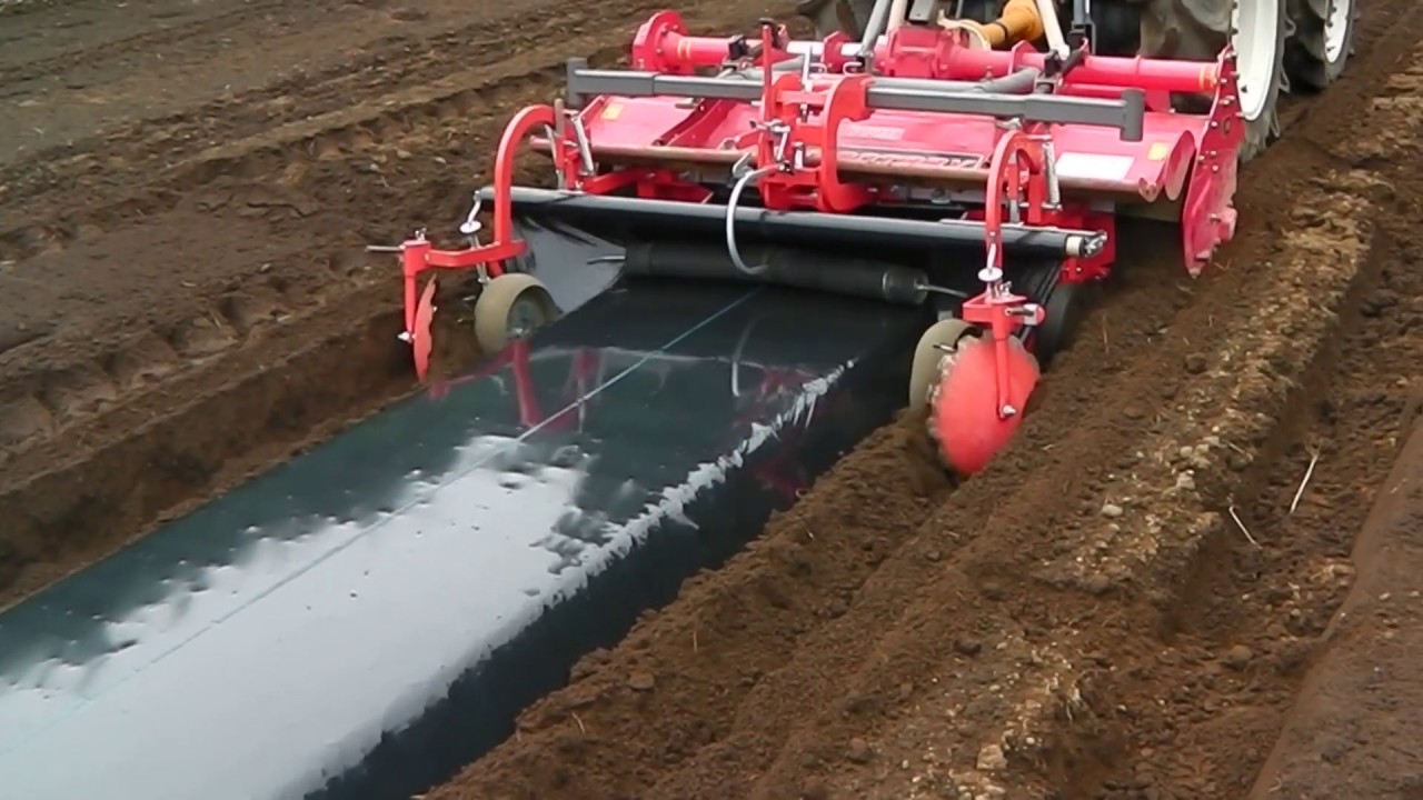 トラクタ用ロータリー後付け 台形畦整形マルチDV 紹介動画 - YouTube