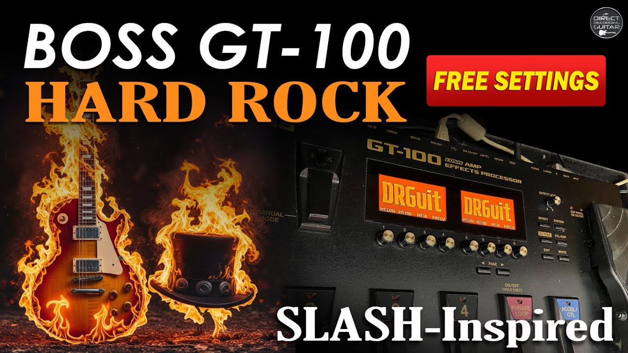 BOSS GT 100 RIFFS, LEAD, CLEAN, Manual Mode TUTORIAL Slash