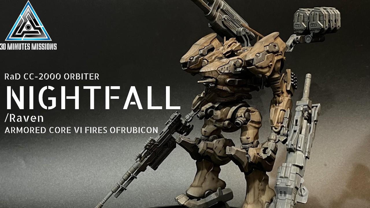 30MM Nightfall made with full weathering! An Armored Core plastic