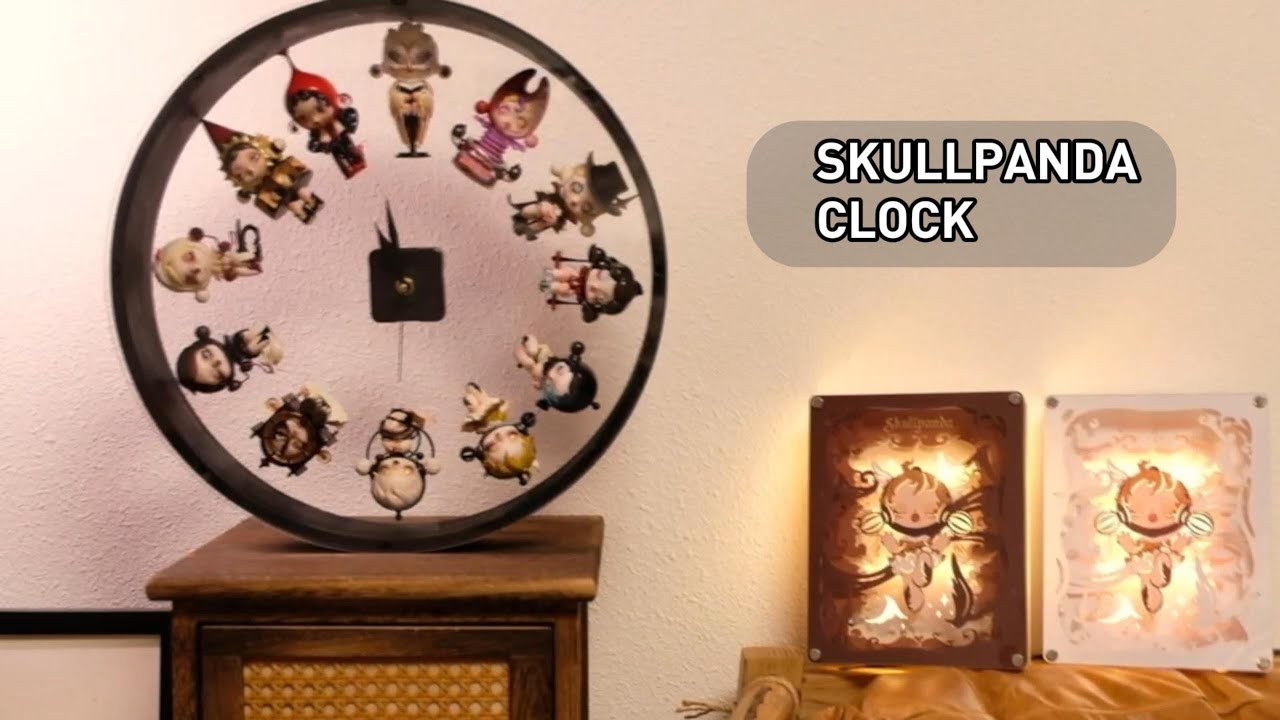 DIY the SKULLPANDA clock with us and feel the flow of time🕰 - YouTube