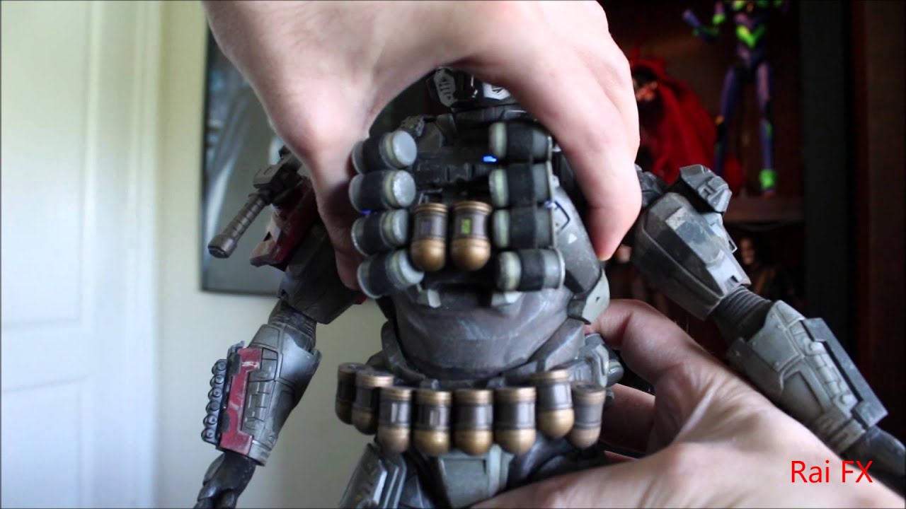 Halo Reach Emile 1/6 Scale ThreeA Toys Figure Review - YouTube