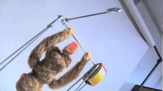 野村トーイ 鉄棒で遊ぶサル 外箱付き | ブリキのおもちゃ