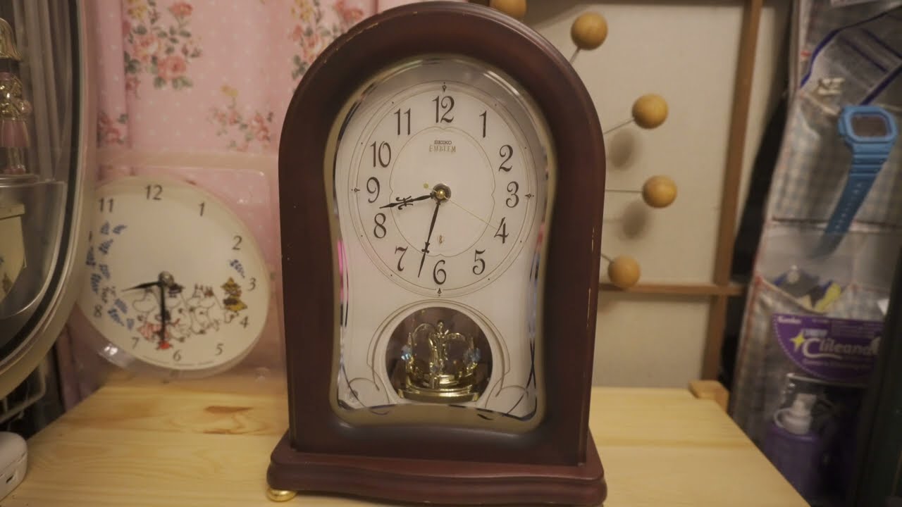 SEIKO PREMIUM BY421B メロディ置時計 - YouTube