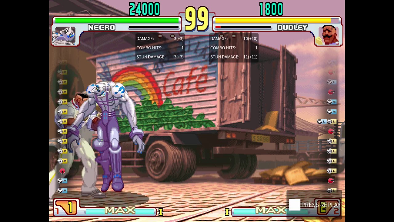 Bugs:Street Fighter III 3rd Strike: Fight for the Future (Arcade