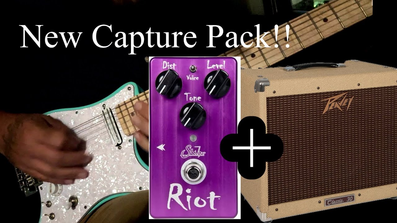 New Tonex/Am2Data Capture Pack: Suhr Riot Pedal Into Peavey