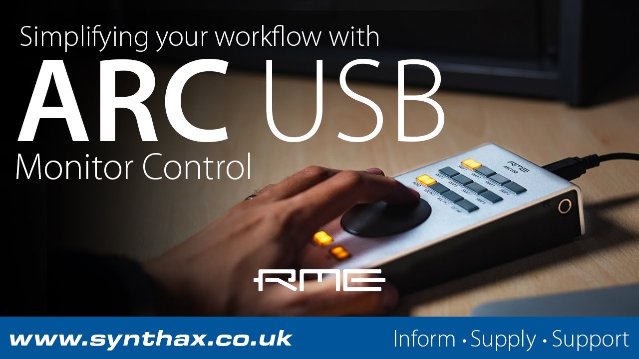 RME ARC USB - Simplifying Your Workflow: Monitor Control - YouTube
