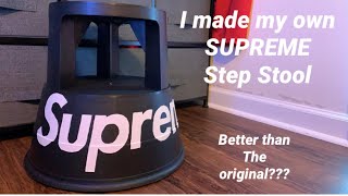 DIY Supreme Step Stool 2020 - Recreating the Supreme x Wedo