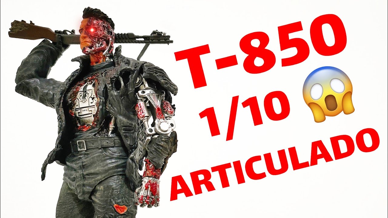 🦾😎 Terminator T-850 Super Soldier Mechanical Battle Damage 1/10