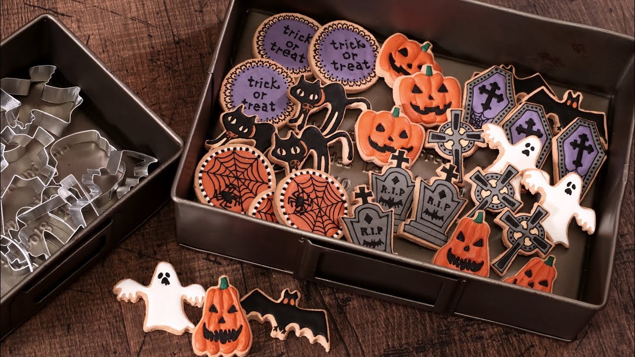 DIY Icing cookies from Stone powder clay [Halloween] - YouTube