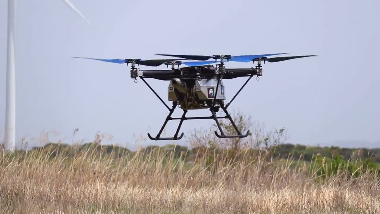会沢高圧コンクリートが超大型ドローンを初飛行！ 150kgの荷物も運搬