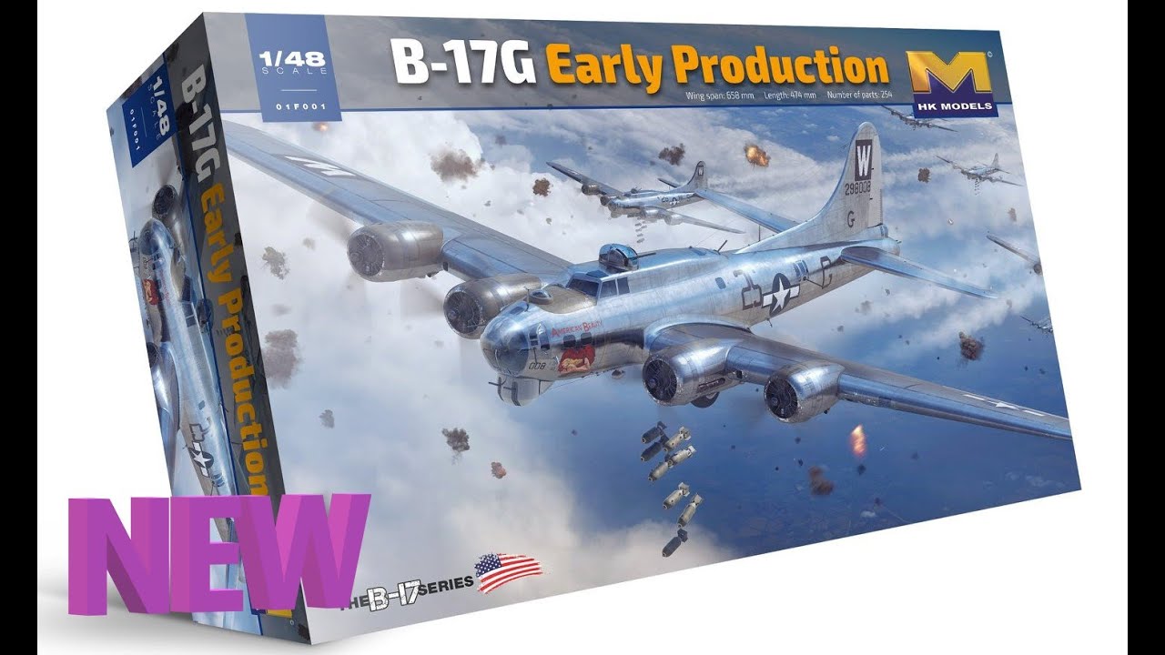 HK Models 1/48 B-17G Flying Fortress Early Production # 01F001