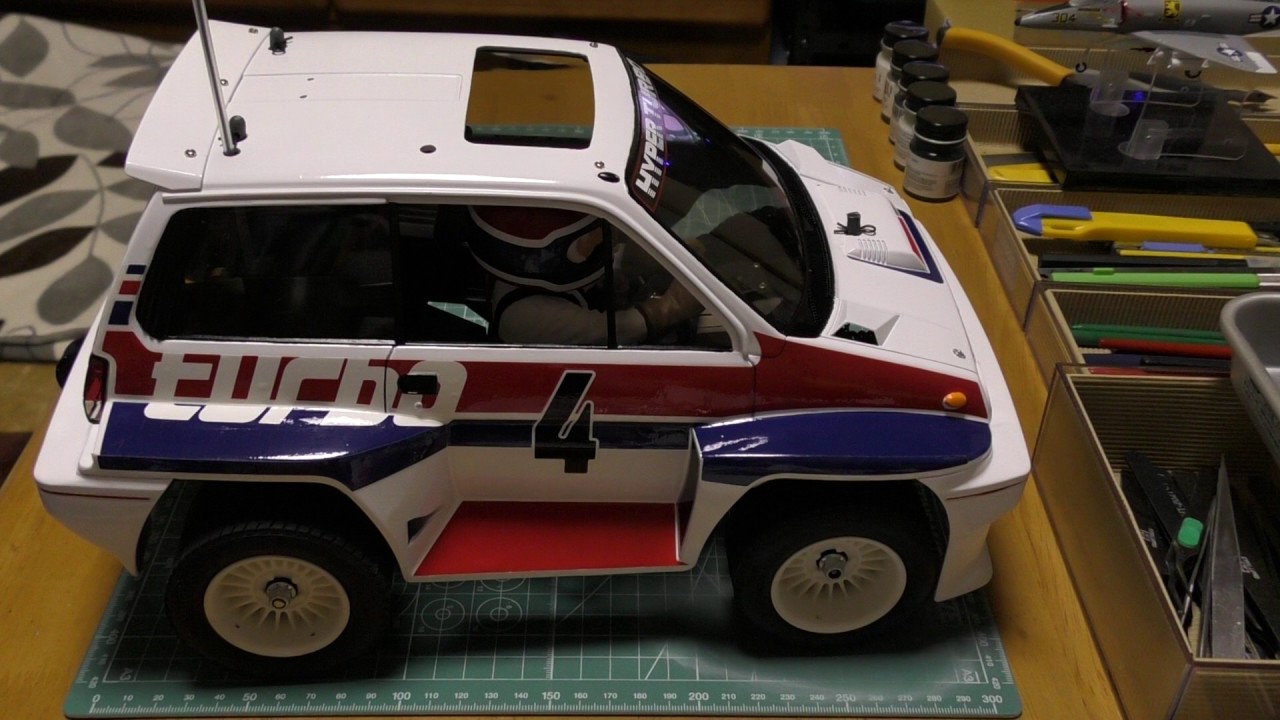 タミヤ 1/10 電動RCカー ホンダ シティターボ - YouTube
