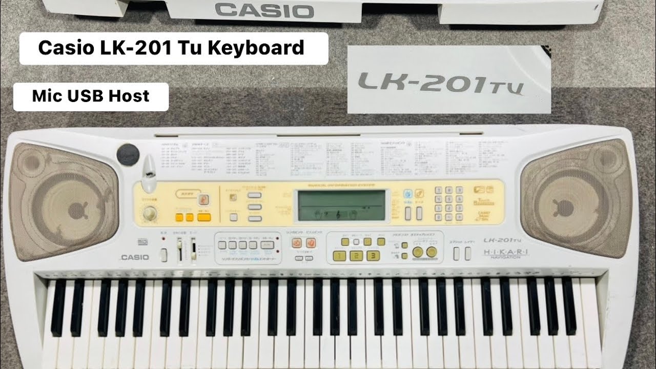 CASIO電子ピアノ LK-201TV CASIOヒカリナビゲーションキーボード LK-201TV