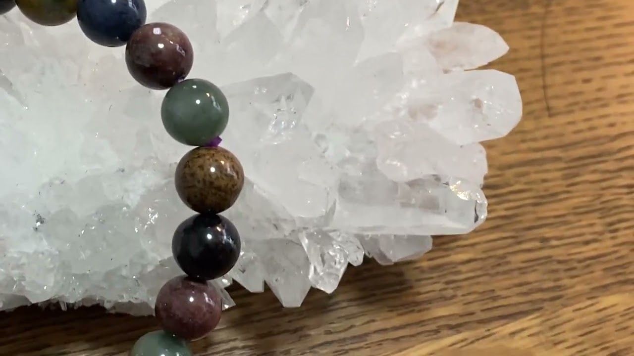 希少！マルチカラーMIX☆スギライト＆デュモルチェライトなどの多種MIX