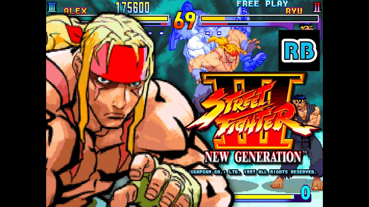 1997 [60fps] Street Fighter III (Euro) Alex Hardest ALL - YouTube
