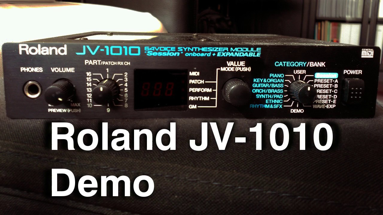 DEMO] Roland JV-1010 - YouTube