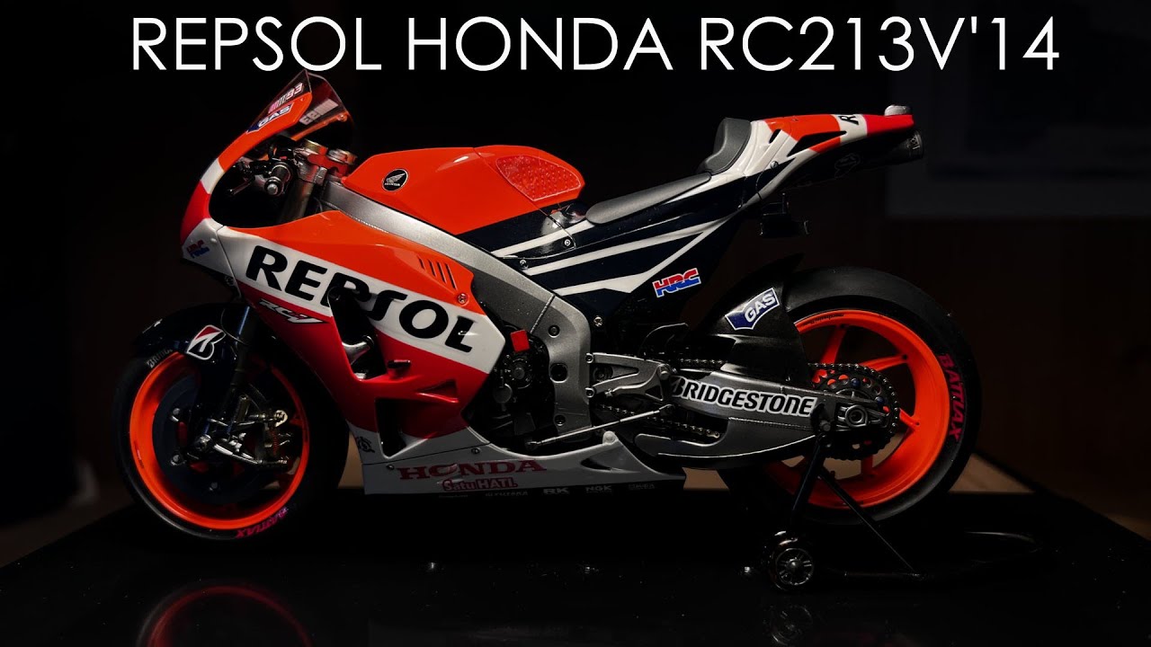 REPSOL HONDA RC213V'14 TAMIYA 1/12 scale plastic model [Full Build