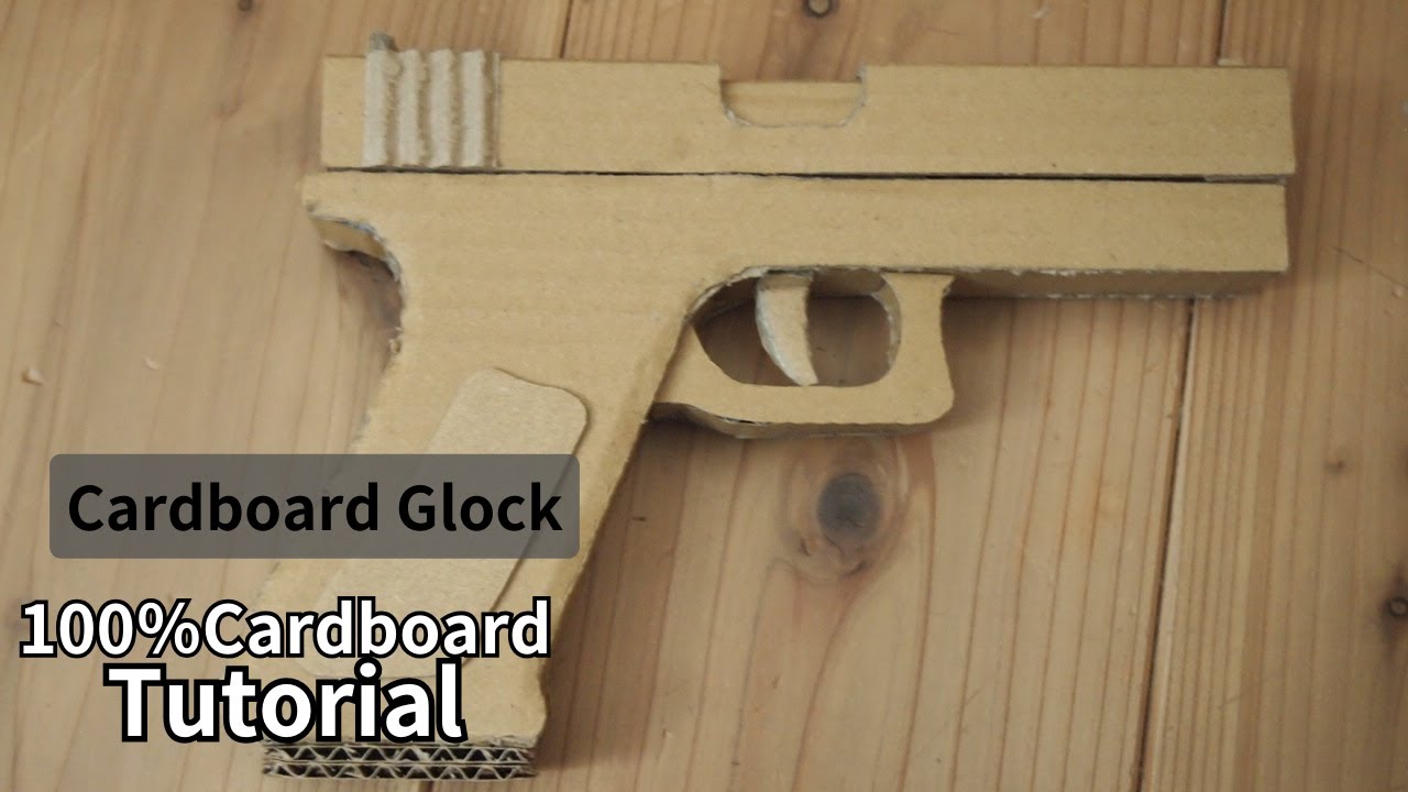 How to make a cardboard Glock - YouTube